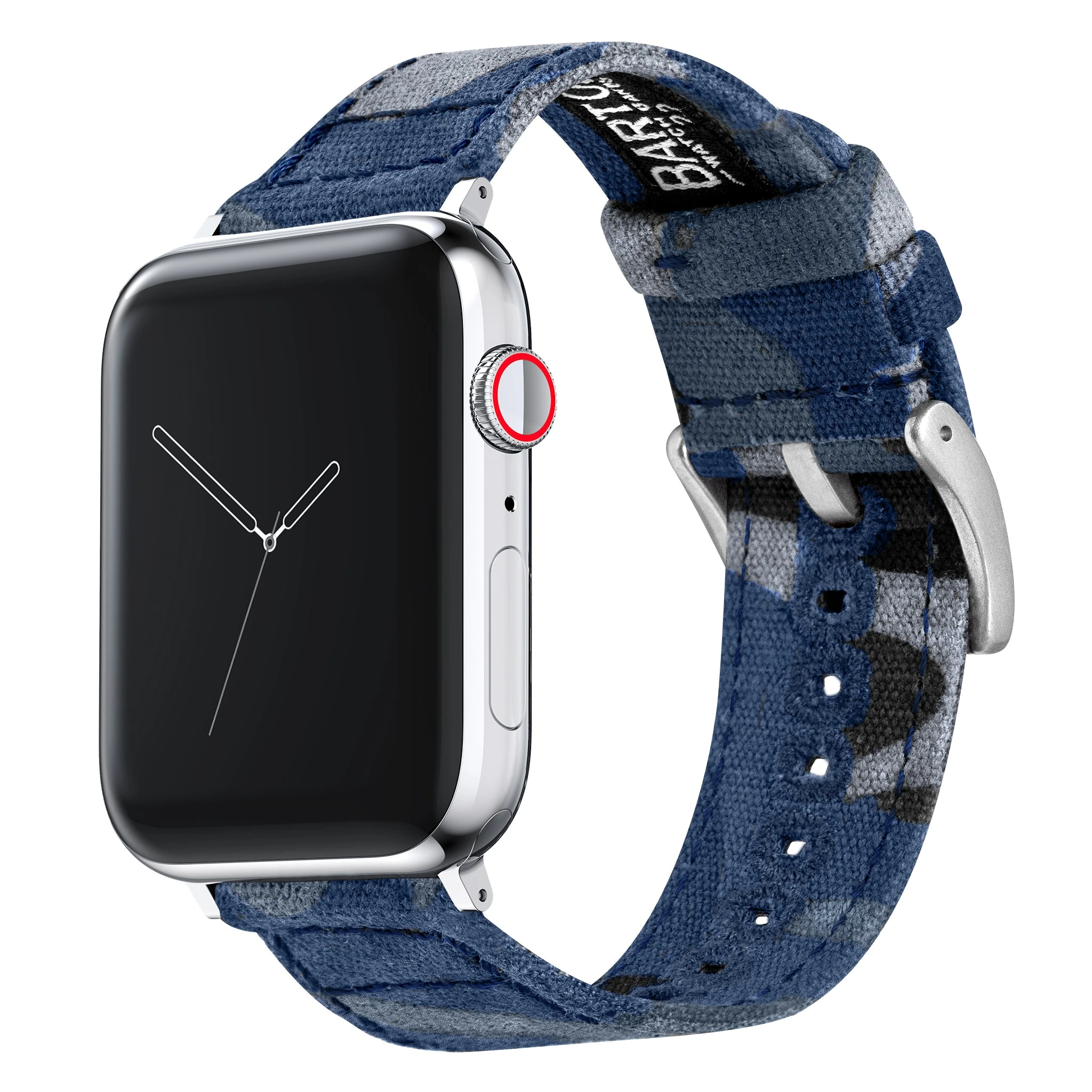 Barton Watch Bands Apple Watch | Navy Camouflage Canvas 11 Barton Watch Bands Apple Watch | Navy Camouflage Canvas - Image 9