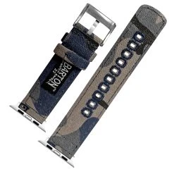 Barton Watch Bands Apple Watch | Navy Camouflage Canvas 18 Barton Watch Bands Apple Watch | Navy Camouflage Canvas -Barton Watch Bands Shop APPL CANQR CAMONVY SS DT4 2