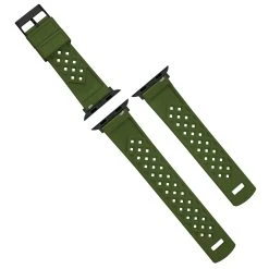 Barton Watch Bands Apple Watch | Tropical-Style 2.0 | Army Green 17 Barton Watch Bands Apple Watch | Tropical-Style 2.0 | Army Green -Barton Watch Bands Shop APPLE TROP ARMY BLK DT3 1