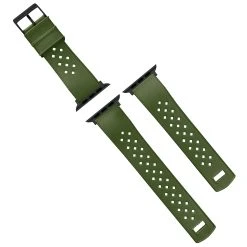 Barton Watch Bands Apple Watch | Tropical-Style 2.0 | Army Green 18 Barton Watch Bands Apple Watch | Tropical-Style 2.0 | Army Green -Barton Watch Bands Shop APPLE TROP ARMY BLK DT3 TOP 1