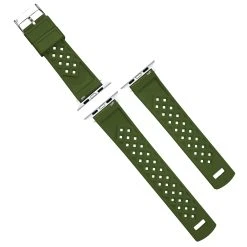 Barton Watch Bands Apple Watch | Tropical-Style 2.0 | Army Green 19 Barton Watch Bands Apple Watch | Tropical-Style 2.0 | Army Green -Barton Watch Bands Shop APPLE TROP ARMY SS DT3 1
