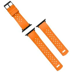 Barton Watch Bands Apple Watch | Tropical-Style 2.0 | Orange -Barton Watch Bands Shop APPLE TROP ORANGE BLK DT3 TOP 4