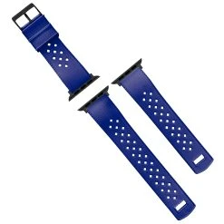 Barton Watch Bands Apple Watch | Tropical-Style 2.0 | Royal Blue -Barton Watch Bands Shop APPLE TROP ROYALBLUE BLK DT3 TOP 5
