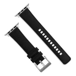 Barton Watch Bands Apple Watch | Black Cordura Fabric And White Silicone Hybrid 15 Barton Watch Bands Apple Watch | Black Cordura Fabric And White Silicone Hybrid -Barton Watch Bands Shop AppleTopViewWhiteSS