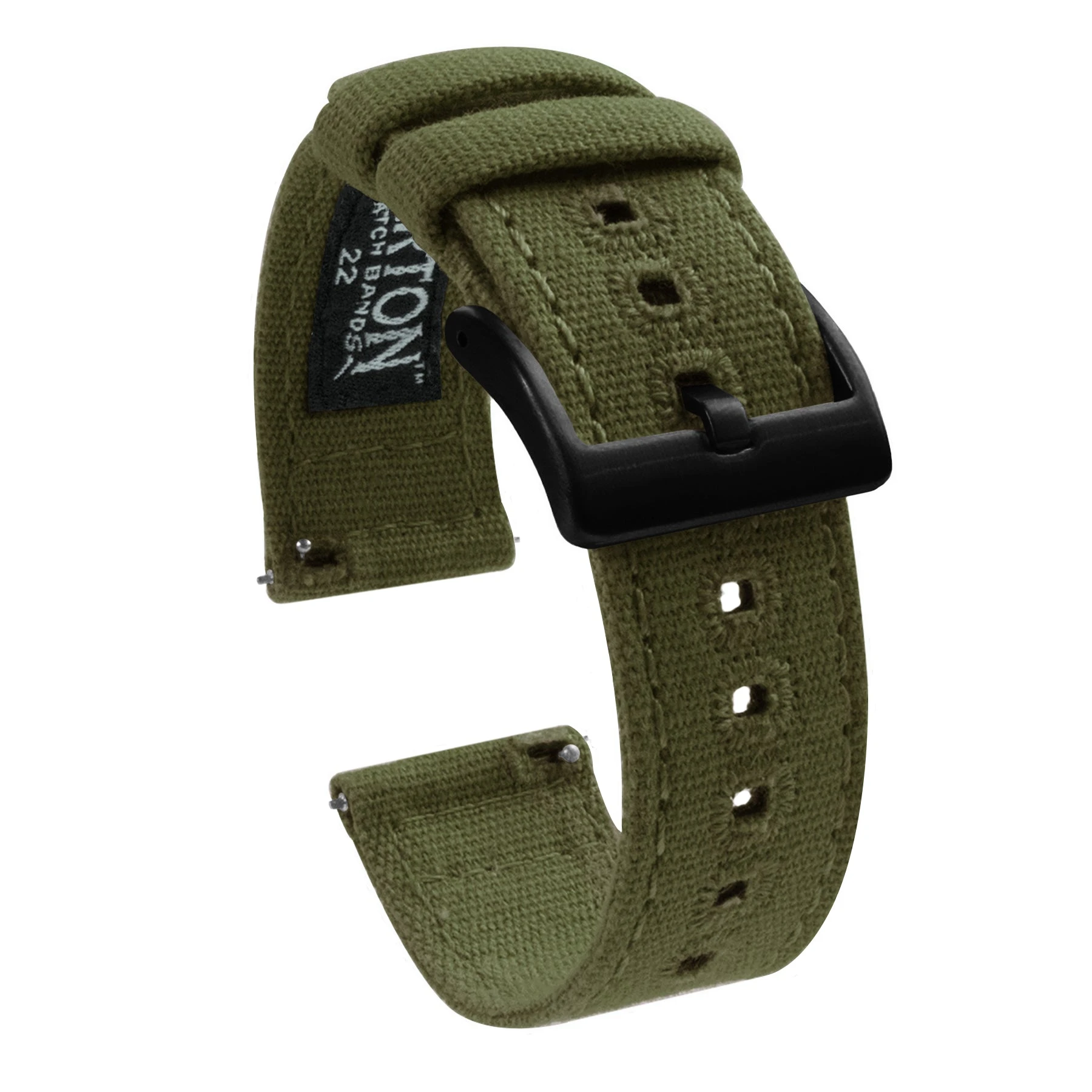 Barton Watch Bands Huwawei Watch | Army Green Canvas 7 Barton Watch Bands Huwawei Watch | Army Green Canvas - Image 5