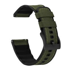 Barton Watch Bands Timex Weekender & Expedition Watches | Cordura Fabric & Silicone Hybrid | Army Green -Barton Watch Bands Shop ArmyGreenCorduraHybridMainLoop Black b20fa88c 9d75 4f1f b8f0 c1981346e615
