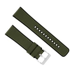 Barton Watch Bands Samsung Galaxy Watch Active | Cordura Fabric & Silicone Hybrid | Army Green -Barton Watch Bands Shop ArmyGreenCorduraHybridTopView SS 3d8fa97c 9dd0 4fef b66b 3252043a16f1