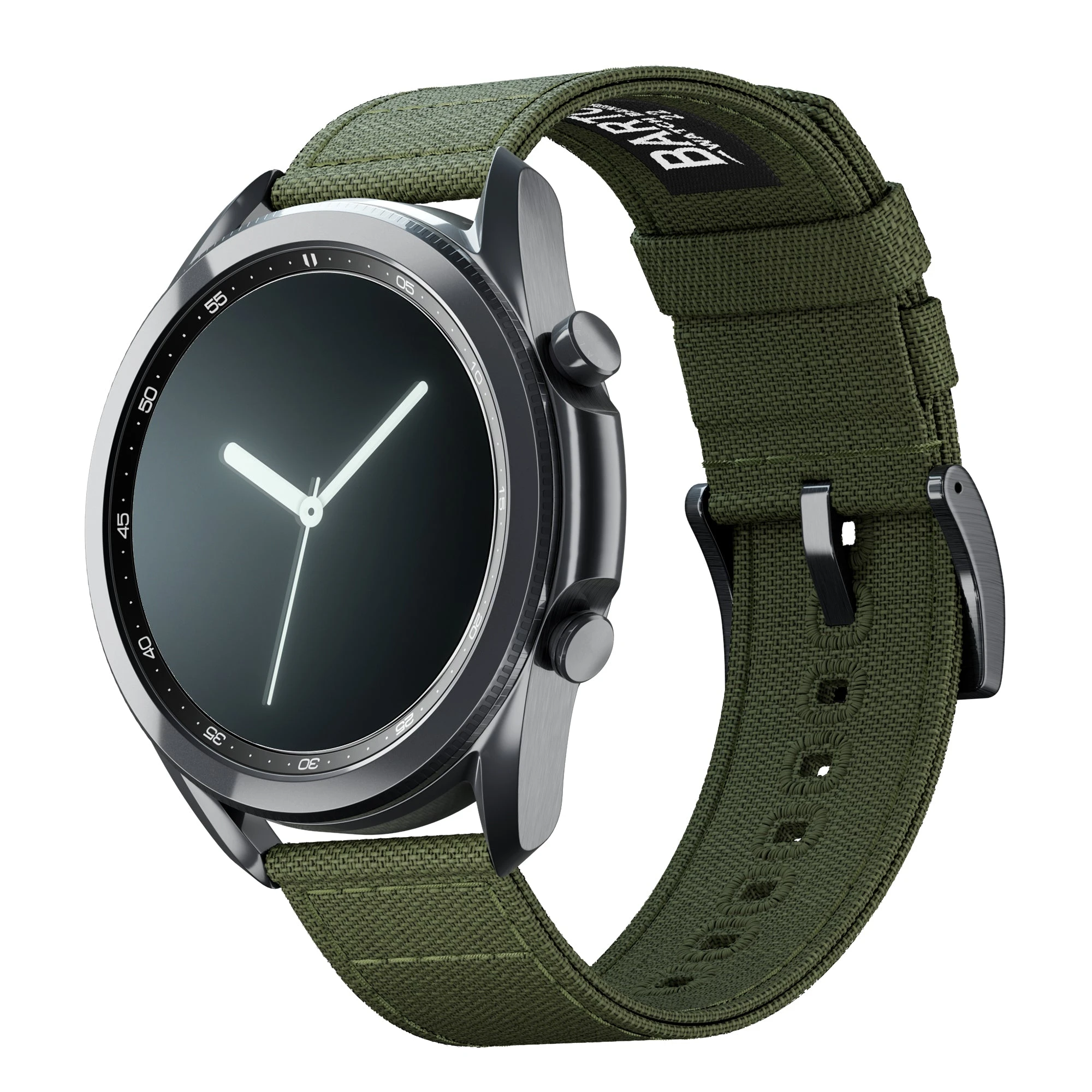 Barton Watch Bands Samsung Galaxy Watch3 | Army Green Canvas 3 Barton Watch Bands Samsung Galaxy Watch3 | Army Green Canvas