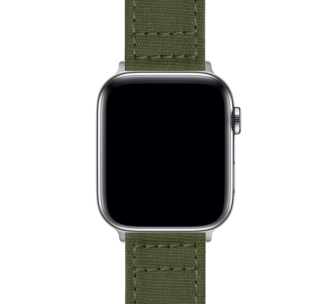 Barton Watch Bands Apple Watch | Army Green Canvas 9 Barton Watch Bands Apple Watch | Army Green Canvas - Image 7