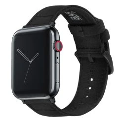 Barton Watch Bands Apple Watch | Black Canvas -Barton Watch Bands Shop BlackCanvas BlackHardware
