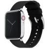 Barton Watch Bands Apple Watch | Black Cordura Fabric And Silicone Hybrid