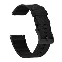 Barton Watch Bands Samsung Galaxy Watch Active | Cordura Fabric & Silicone Hybrid | Black -Barton Watch Bands Shop BlackCorduraHybridMainLoop Black 65c16263 f8f0 45fa ac19 86ca5ce35599