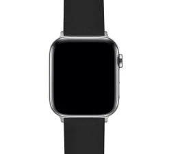 Barton Watch Bands Apple Watch | Black Leather And Rubber Hybrid -Barton Watch Bands Shop BlackHybridLeatherAppleWatch5CloseUpv2 ss