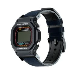 Barton Watch Bands Navy Blue Cordura® Fabric And Silicone Hybrid | G-SHOCK