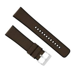 Barton Watch Bands Withings Nokia Activité  And Steel HR | Cordura Fabric & Silicone Hybrid | Chocolate Brown -Barton Watch Bands Shop BrownCorduraHybridTopView SS 891df140 24d1 4821 aa13 4675162c598b