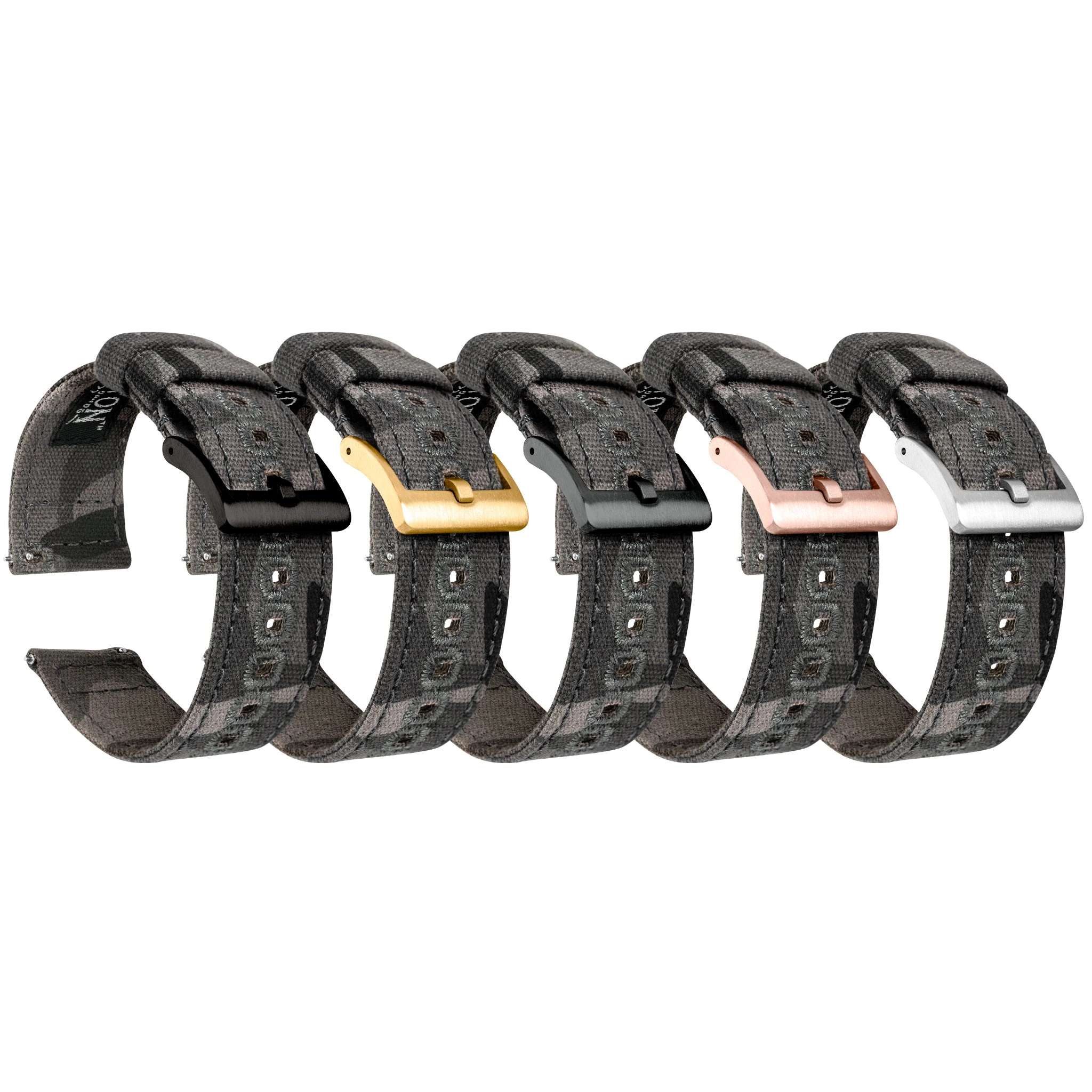 Barton Watch Bands Grey Camouflage | Crafted Canvas 5 Barton Watch Bands Grey Camouflage | Crafted Canvas - Image 3