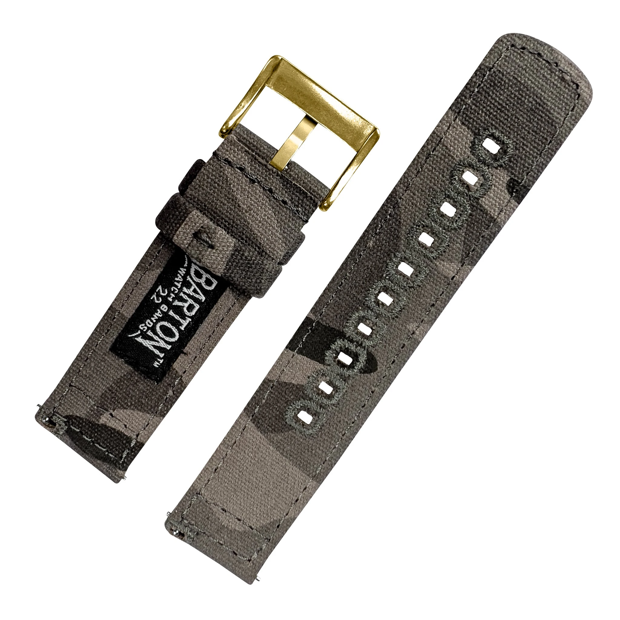 Barton Watch Bands Grey Camouflage | Crafted Canvas 17 Barton Watch Bands Grey Camouflage | Crafted Canvas - Image 15