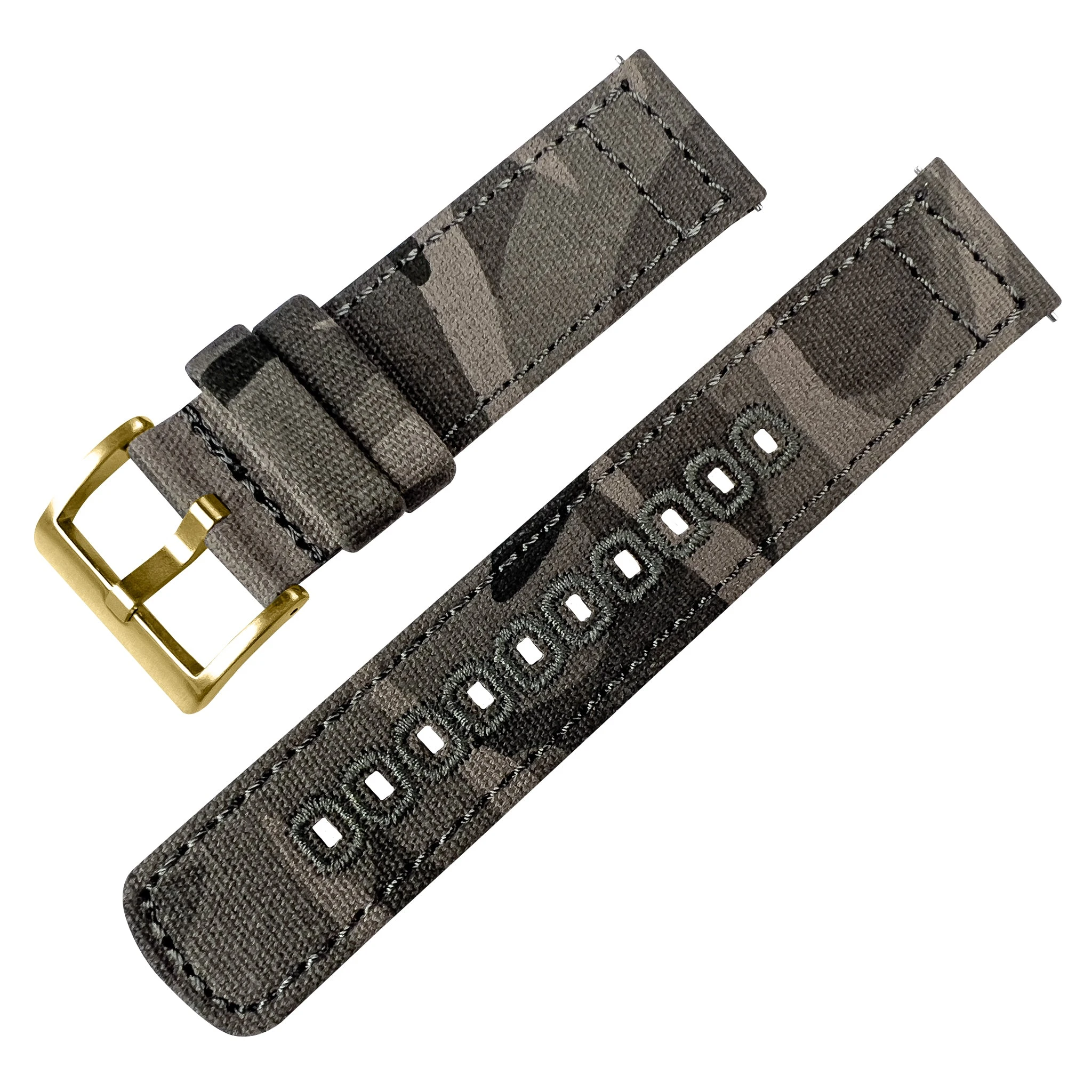 Barton Watch Bands Grey Camouflage | Crafted Canvas 12 Barton Watch Bands Grey Camouflage | Crafted Canvas - Image 10