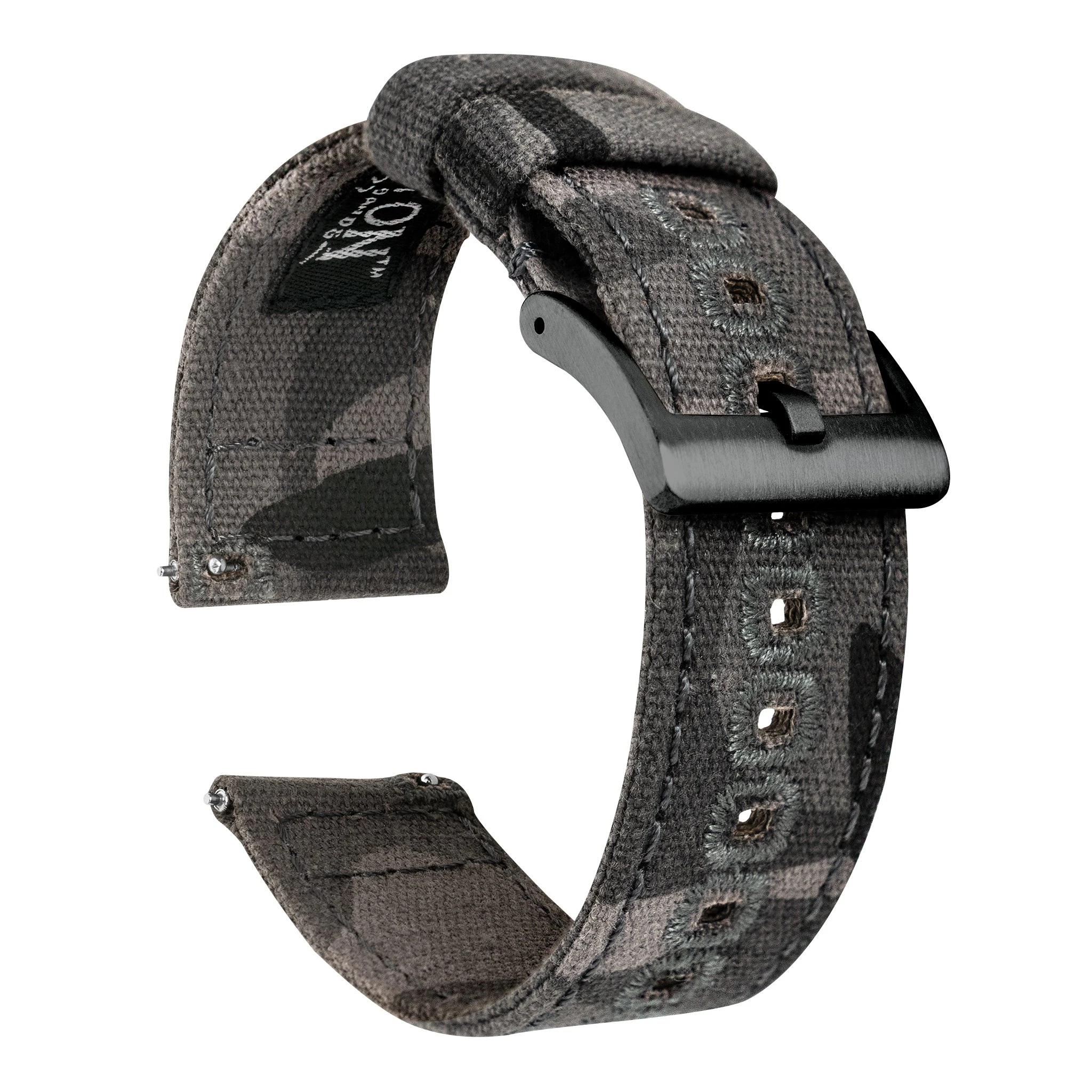 Barton Watch Bands Grey Camouflage | Crafted Canvas 8 Barton Watch Bands Grey Camouflage | Crafted Canvas - Image 6