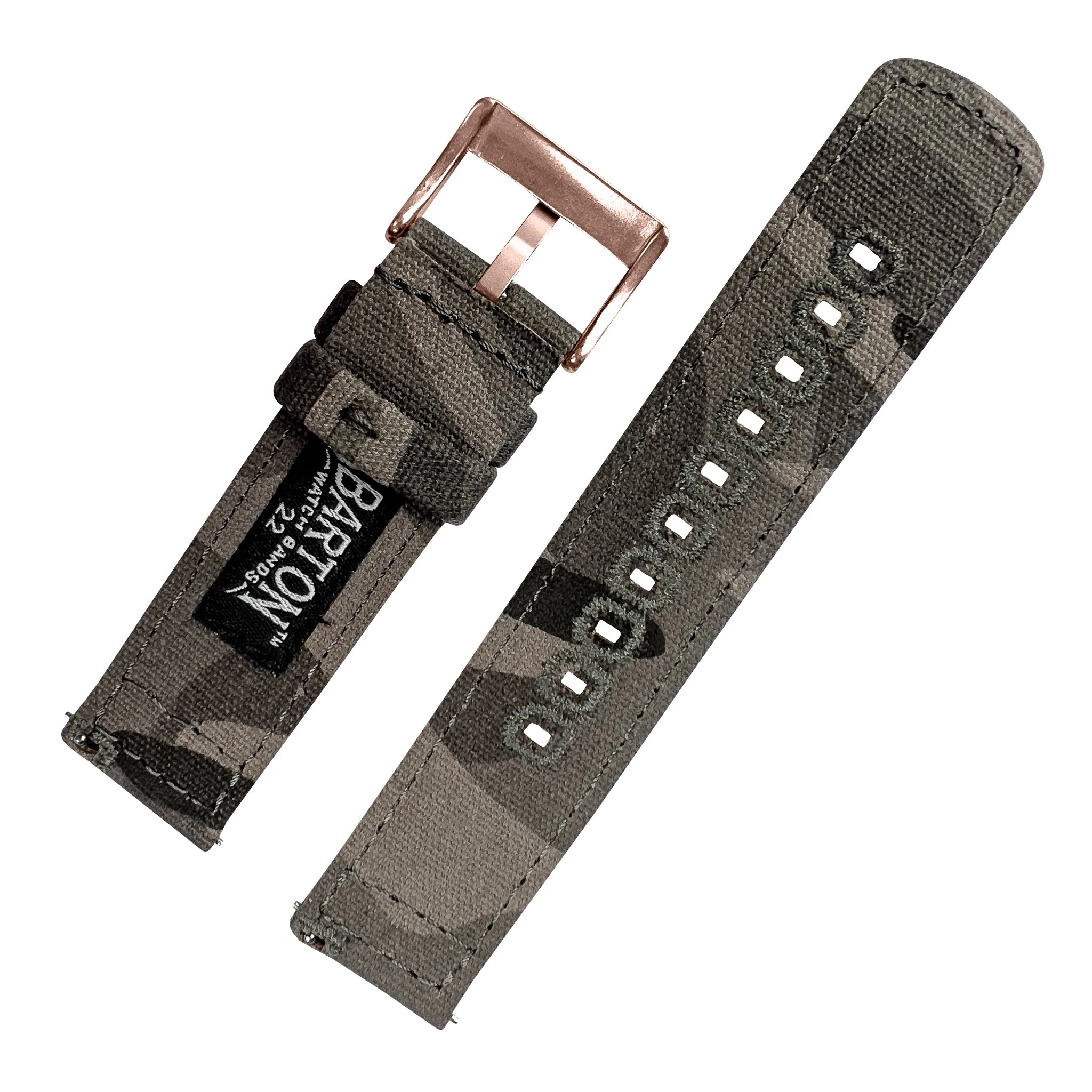 Barton Watch Bands Grey Camouflage | Crafted Canvas 19 Barton Watch Bands Grey Camouflage | Crafted Canvas - Image 17