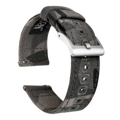 Barton Watch Bands Samsung Galaxy Watch | Grey Camouflage Canvas