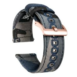 Barton Watch Bands Samsung Galaxy Watch5 | Navy Camouflage Canvas -Barton Watch Bands Shop CANQR CAMONVY ROSE DT1 4 cfe56f2e 96d8 474e 8f41 b9d8c961a819