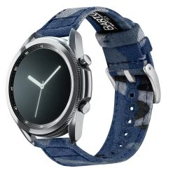 Barton Watch Bands Samsung Galaxy Watch3 | Navy Camouflage Canvas