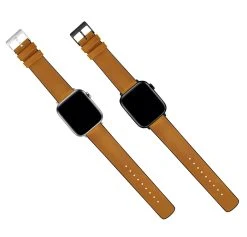 Barton Watch Bands Apple Watch | Cedar Brown Leather And Rubber Hybrid -Barton Watch Bands Shop CedarLeatherHybridAppleWatch5FlatLay b164ee50 2aeb 46d6 a156 69eddfe32302