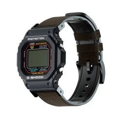Barton Watch Bands Chocolate Brown® Cordura Fabric And Silicone Hybrid | G-SHOCK