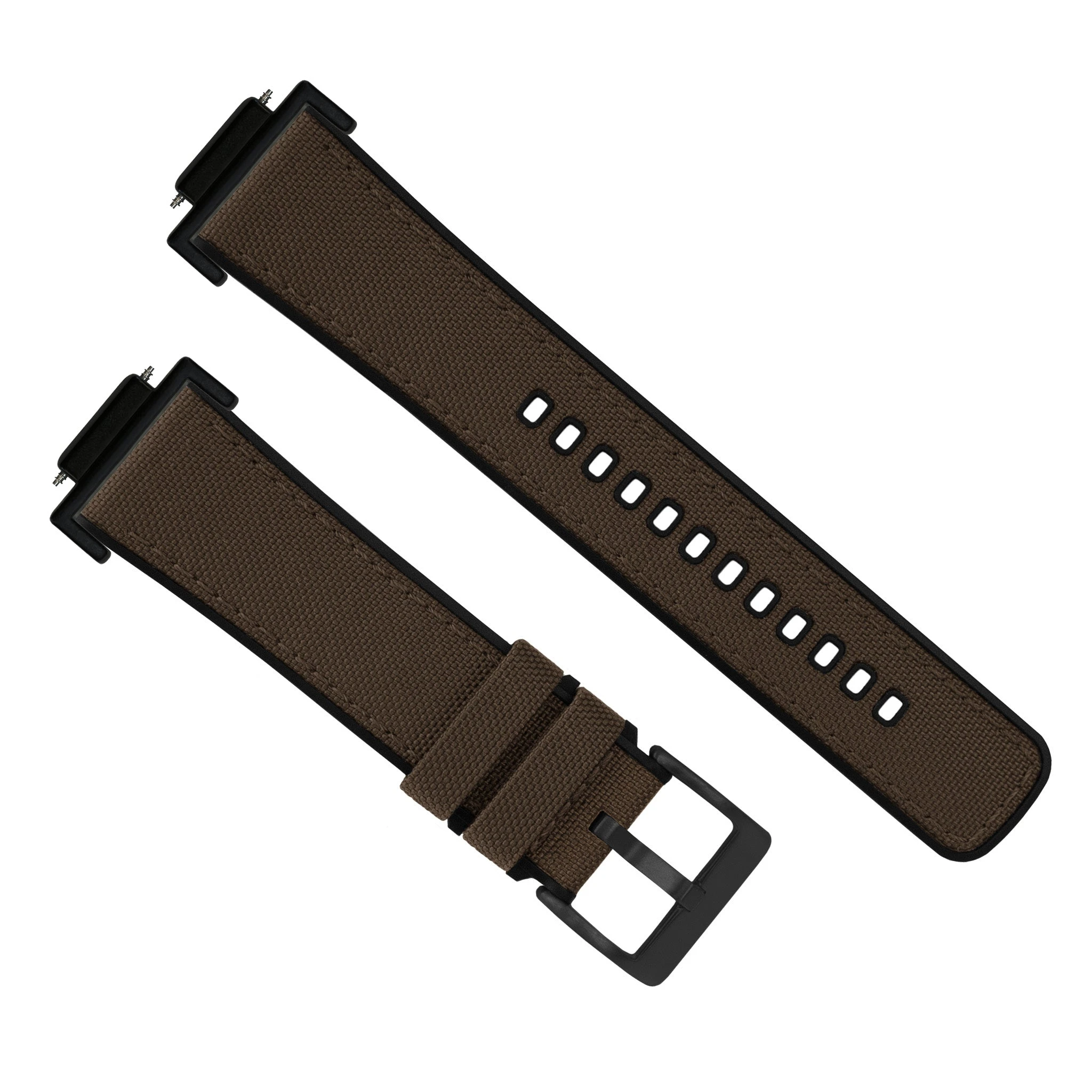 Barton Watch Bands Chocolate Brown® Cordura Fabric And Silicone Hybrid | G-SHOCK 5 Barton Watch Bands Chocolate Brown® Cordura Fabric And Silicone Hybrid | G-SHOCK - Image 3