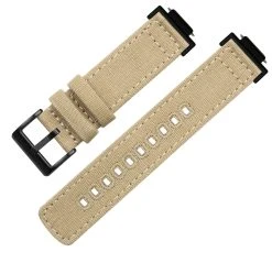 Barton Watch Bands Khaki | Crafted Canvas | G-SHOCK -Barton Watch Bands Shop G ShockKhakiTopViewv2 black