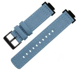 Barton Watch Bands Nantucket Blue | Crafted Canvas | G-SHOCK -Barton Watch Bands Shop G ShockNantucketCanvasTopView BlackBuckle