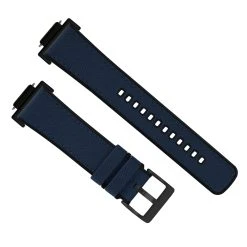 Barton Watch Bands Navy Blue Cordura® Fabric And Silicone Hybrid | G-SHOCK -Barton Watch Bands Shop G ShockNavyCorduraHybridTopView Black