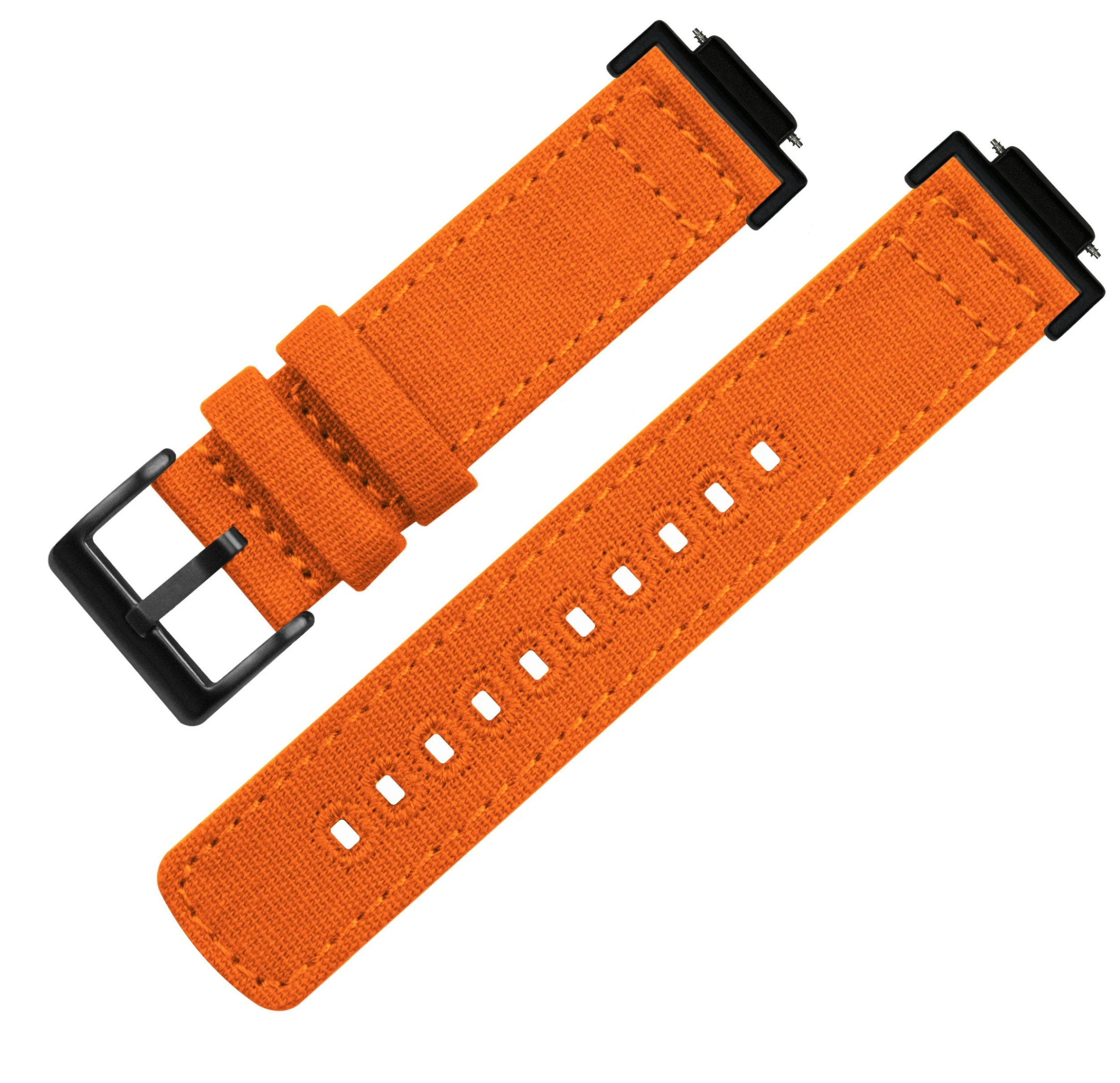 Barton Watch Bands Pumpkin Orange | Crafted Canvas | G-SHOCK 5 Barton Watch Bands Pumpkin Orange | Crafted Canvas | G-SHOCK - Image 3