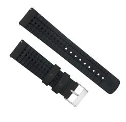 Barton Watch Bands Huwawei Watch | Leather And Rubber Hybrid | Black -Barton Watch Bands Shop HybridLeatherBlackBackview ss ab6247c3 6a7b 421b 9c2f 425b5f1bd4ab