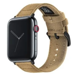 Barton Watch Bands Apple Watch | Khaki Canvas -Barton Watch Bands Shop KhakiCanvas BlackHardware