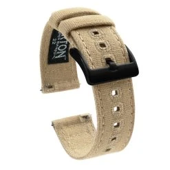 Barton Watch Bands Huwawei Watch | Khaki Canvas -Barton Watch Bands Shop Khakiv2 Black