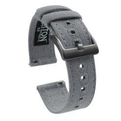Barton Watch Bands Cool Grey | Crafted Canvas -Barton Watch Bands Shop LightGrey GM
