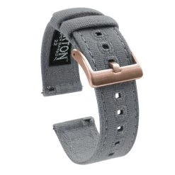 Barton Watch Bands Fossil Sport | Cool Grey Canvas -Barton Watch Bands Shop LightGrey RoseGold 4356f13d f079 40a1 8463 1dd26f75c5cf