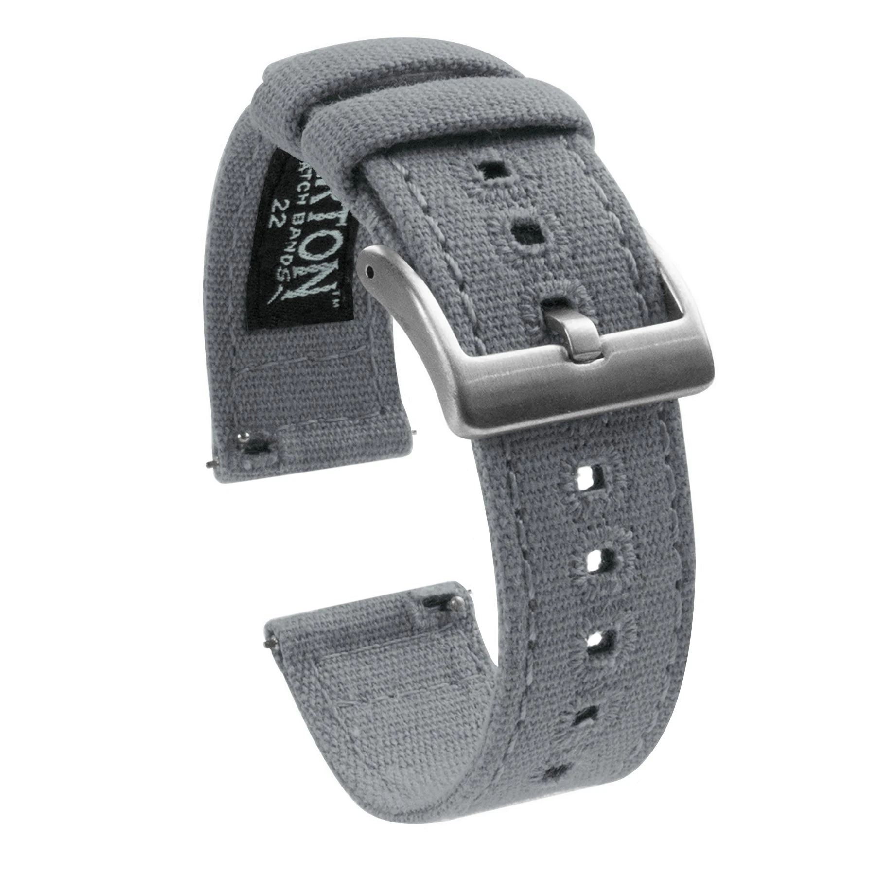Barton Watch Bands Amazfit Bip | Cool Grey Canvas 3 Barton Watch Bands Amazfit Bip | Cool Grey Canvas