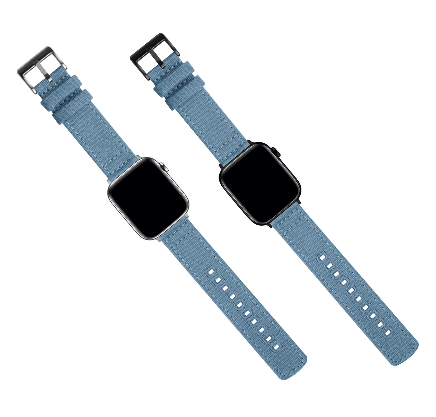 Barton Watch Bands Apple Watch | Nantucket Blue Canvas 4 Barton Watch Bands Apple Watch | Nantucket Blue Canvas - Image 2