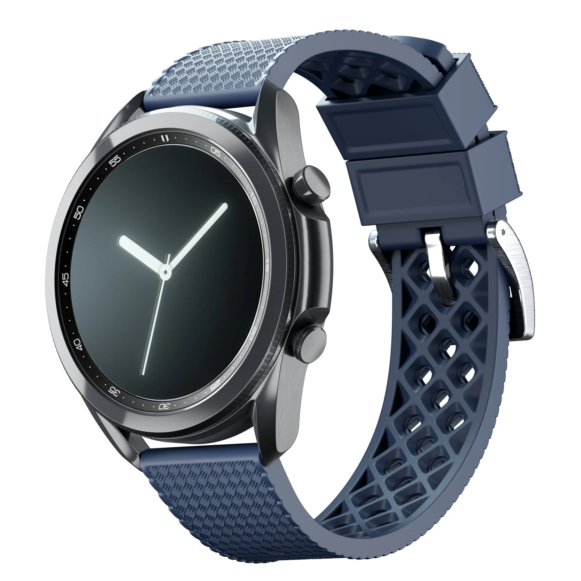 Barton Watch Bands Samsung Galaxy Watch3 | Tropical-Style 2.0 | Navy Blue 3 Barton Watch Bands Samsung Galaxy Watch3 | Tropical-Style 2.0 | Navy Blue
