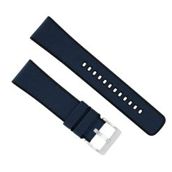 Barton Watch Bands Moto 360 Gen2 | Cordura Fabric & Silicone Hybrid | Navy Blue -Barton Watch Bands Shop NavyCorduraHybridTopView SS deb160c3 efc8 485a 89da 684eabf4350e
