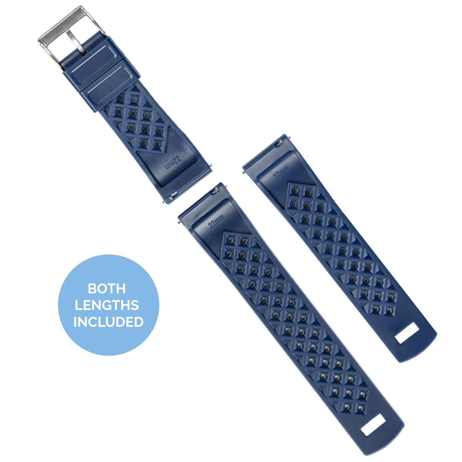 Barton Watch Bands Samsung Galaxy Watch3 | Tropical-Style 2.0 | Navy Blue 6 Barton Watch Bands Samsung Galaxy Watch3 | Tropical-Style 2.0 | Navy Blue - Image 4
