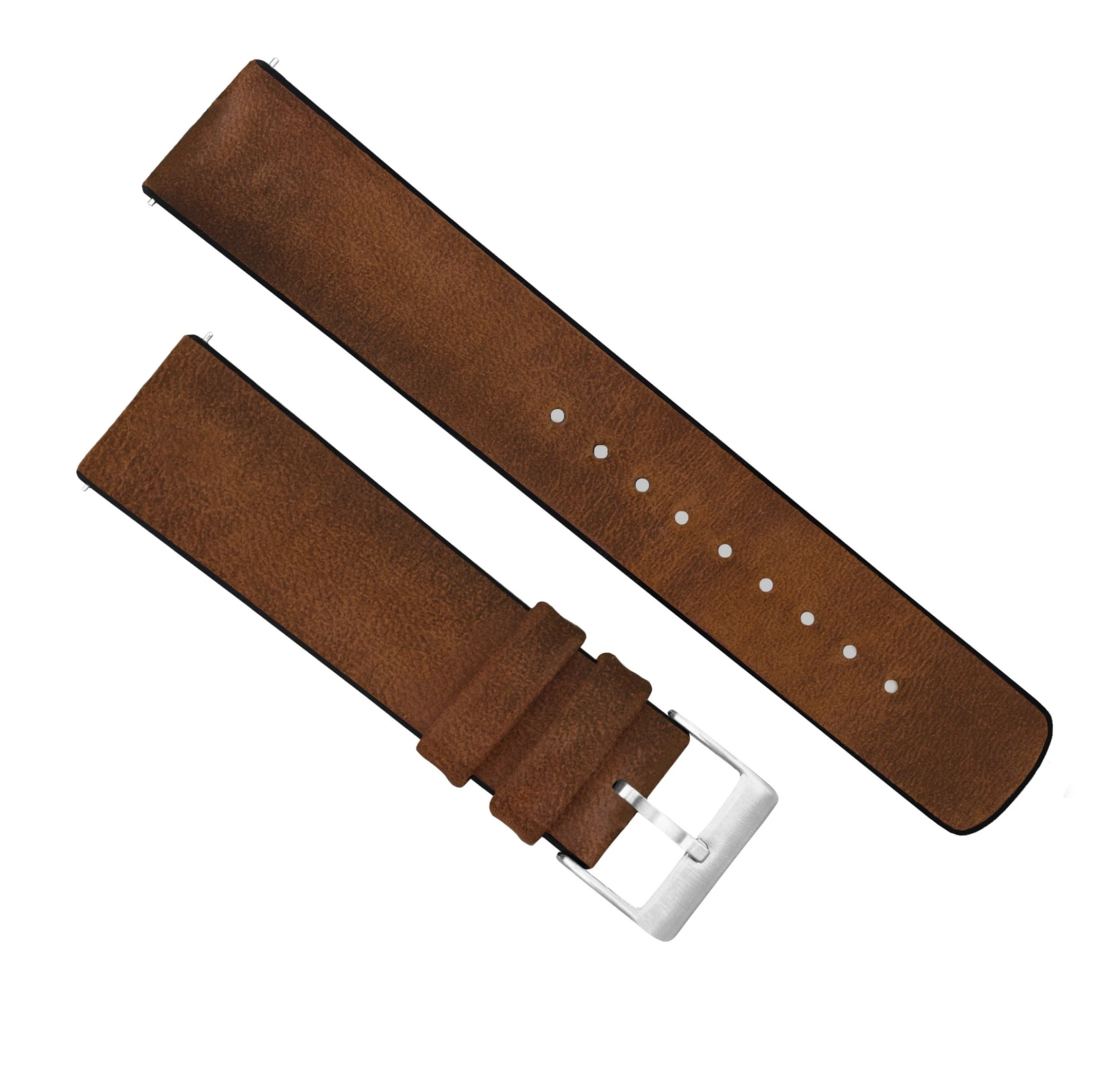 Barton Watch Bands Huwawei Watch | Leather And Rubber Hybrid | Oak Brown 4 Barton Watch Bands Huwawei Watch | Leather And Rubber Hybrid | Oak Brown - Image 2