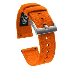 Barton Watch Bands Pumpkin Orange | Crafted Canvas