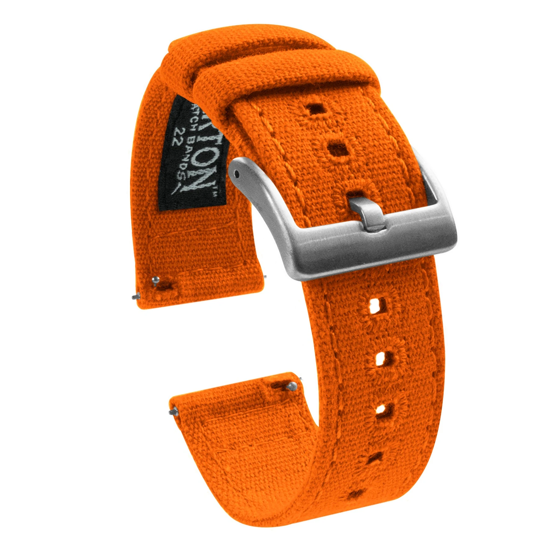 Barton Watch Bands Fossil Sport | Pumpkin Orange Canvas 3 Barton Watch Bands Fossil Sport | Pumpkin Orange Canvas