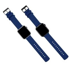 Barton Watch Bands Apple Watch | Royal Blue Canvas -Barton Watch Bands Shop RoyalBlueAppleWatchFlatLay