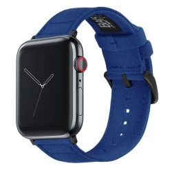 Barton Watch Bands Apple Watch | Royal Blue Canvas -Barton Watch Bands Shop RoyalBlueCanvas BlackHardware