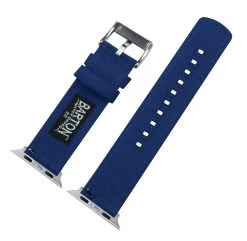 Barton Watch Bands Apple Watch | Royal Blue Canvas -Barton Watch Bands Shop RoyalBlue BackViewAppleSS